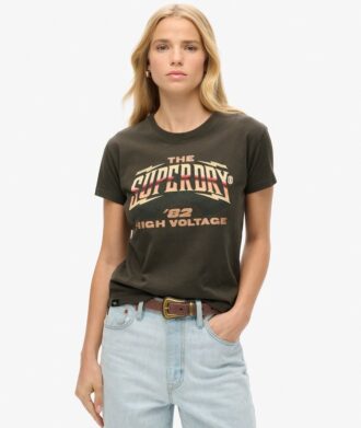 70-tals rockband-T-shirt med korta ärmar