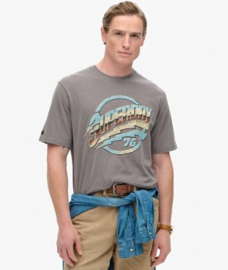 70-talsrock-T-shirt med tryck