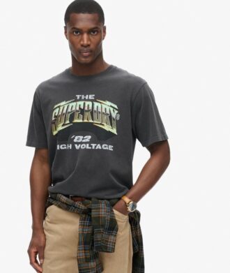 70-talsrock-T-shirt med tryck