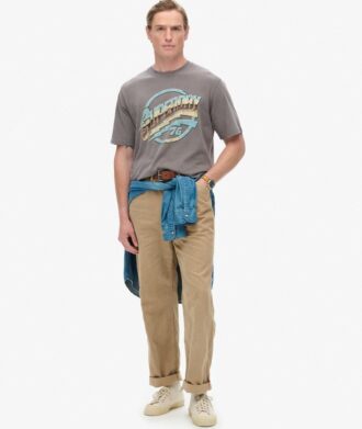 70-talsrock-T-shirt med tryck