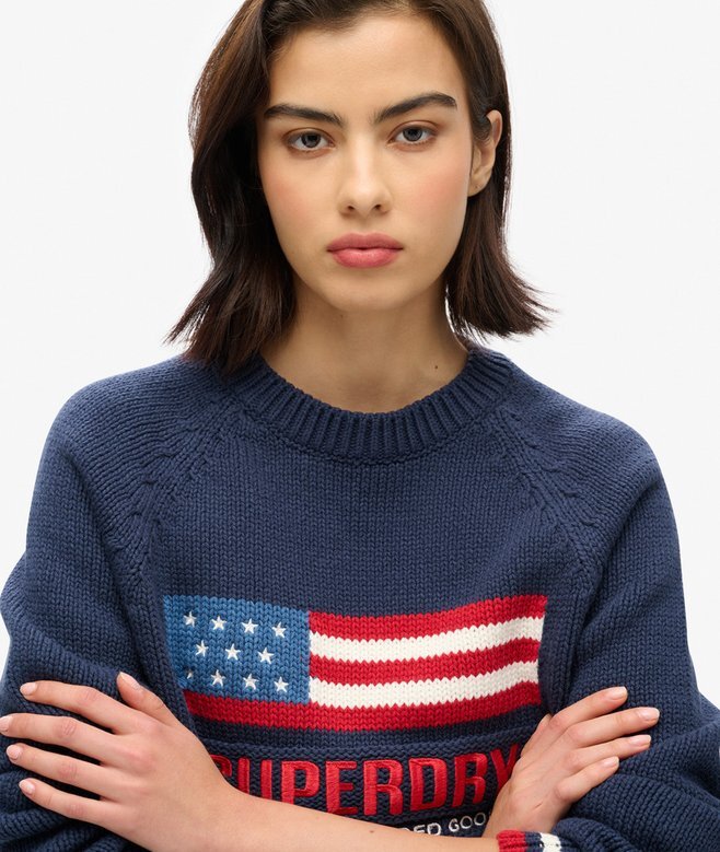 Americana Crew Knit Jumper Americana Crew Knit Jumper