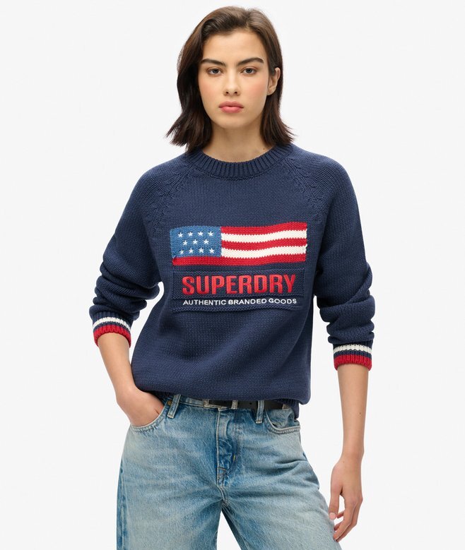 Americana Crew Knit Jumper Americana Crew Knit Jumper