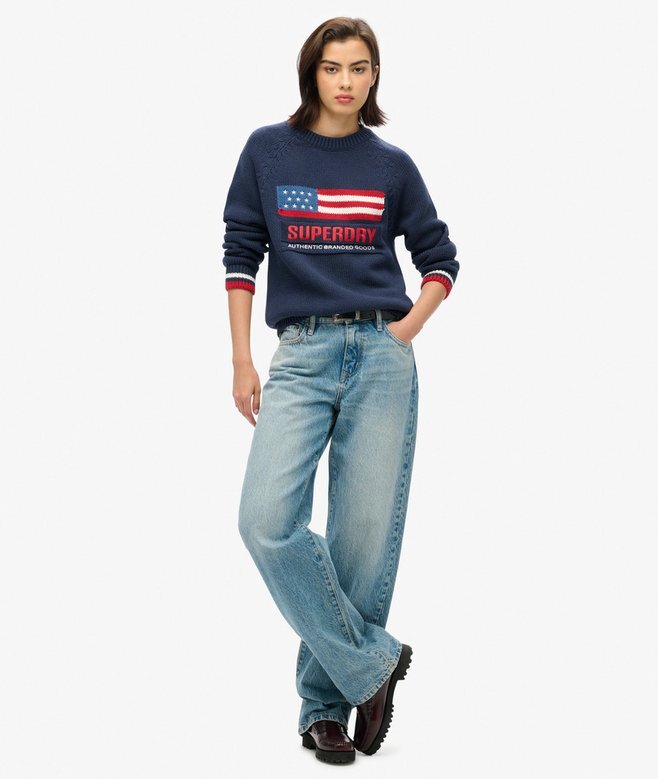 Americana Crew Knit Jumper Americana Crew Knit Jumper