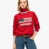 Americana stickad tröja med rullkrage