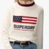 Americana stickad tröja med rullkrage