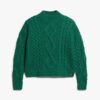 Aran-polotröja med kabelstickning