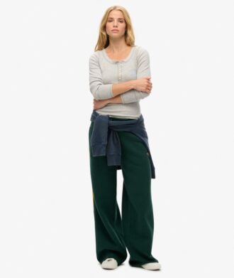 Athletic Button Down långärmad topp