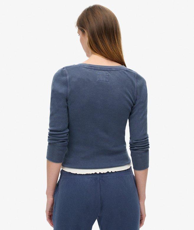 Athletic Button Down långärmad topp Athletic Button Down långärmad topp