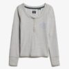 Athletic Button Down långärmad topp