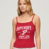 Athletic College Graphic Rib Cami Top Athletic College Graphic Rib Cami Top