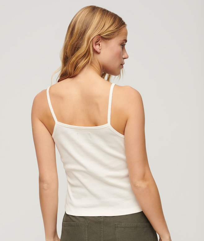 Athletic College Graphic Rib Cami Top Athletic College Graphic Rib Cami Top