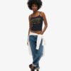 Athletic College Graphic Rib Cami Top Athletic College Graphic Rib Cami Top