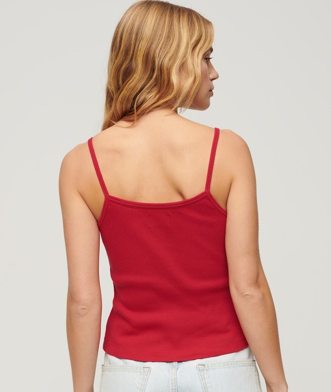 Athletic College Graphic Rib Cami Top Athletic College Graphic Rib Cami Top