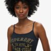 Athletic College Graphic Rib Cami Top Athletic College Graphic Rib Cami Top