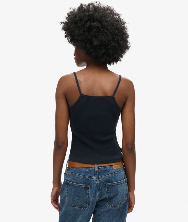 Athletic College Graphic Rib Cami Top Athletic College Graphic Rib Cami Top