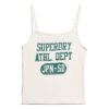Athletic College Graphic Rib Cami Top Athletic College Graphic Rib Cami Top