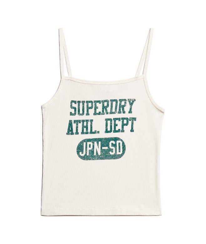 Athletic College Graphic Rib Cami Top Athletic College Graphic Rib Cami Top