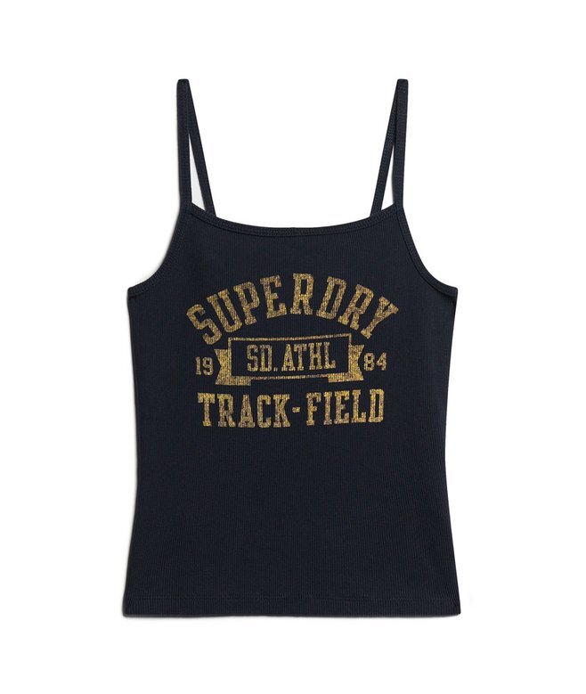 Athletic College Graphic Rib Cami Top Athletic College Graphic Rib Cami Top
