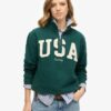 Athletic Essentials Applique Half Zip Sweatshirt
