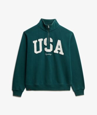 Athletic Essentials Applique Half Zip Sweatshirt