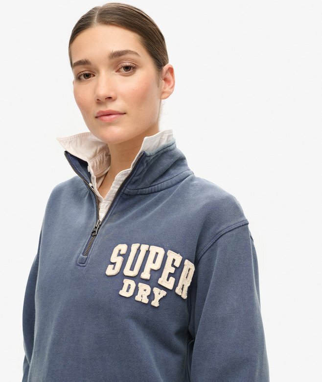 Athletic Essentials Applique Half Zip Sweatshirt Athletic Essentials Applique Half Zip Sweatshirt