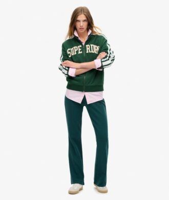 Athletic Essentials Applique Loose Zip Track Top