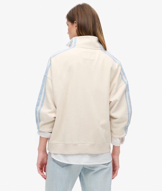 Athletic Essentials Applique Loose Zip Track Top Athletic Essentials Applique Loose Zip Track Top