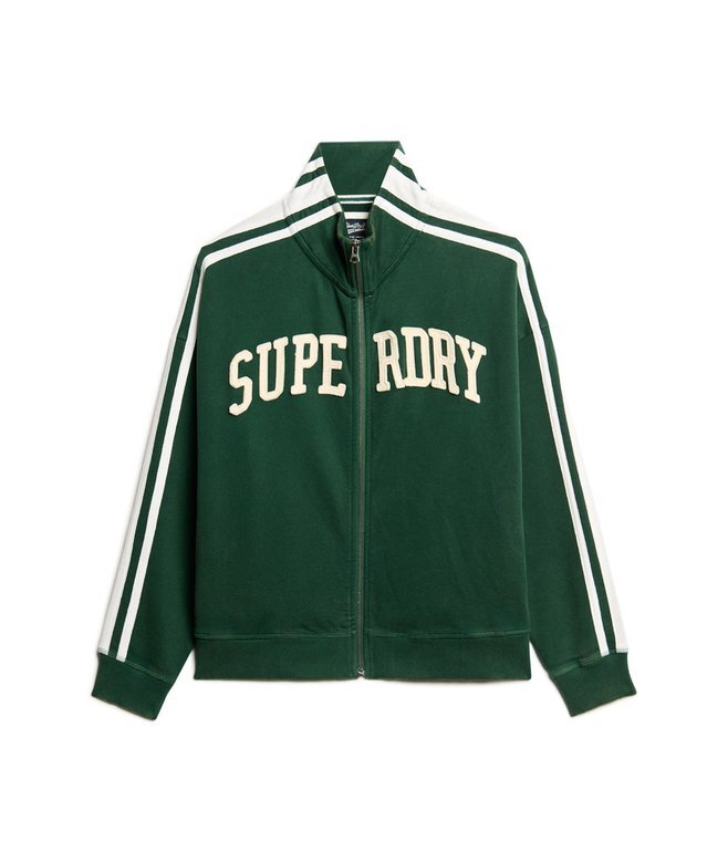 Athletic Essentials Applique Loose Zip Track Top Athletic Essentials Applique Loose Zip Track Top