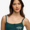 Athletic Essentials Broderad Cami-top med knappar Athletic Essentials Broderad Cami-top med knappar