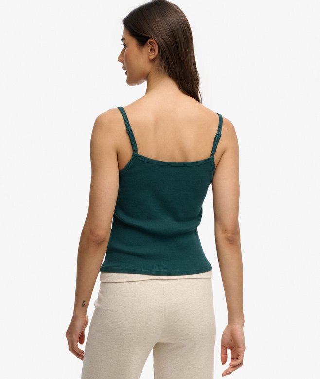Athletic Essentials Broderad Cami-top med knappar Athletic Essentials Broderad Cami-top med knappar