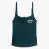 Athletic Essentials Broderad Cami-top med knappar Athletic Essentials Broderad Cami-top med knappar