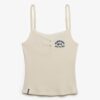 Athletic Essentials Broderad Cami-top med knappar