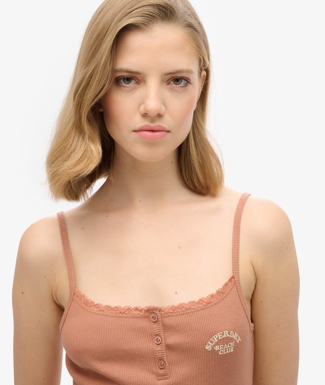 Athletic Essentials Cami-top med knappar Athletic Essentials Cami-top med knappar