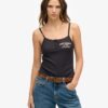 Athletic Essentials Cami-top med tryck och knappar