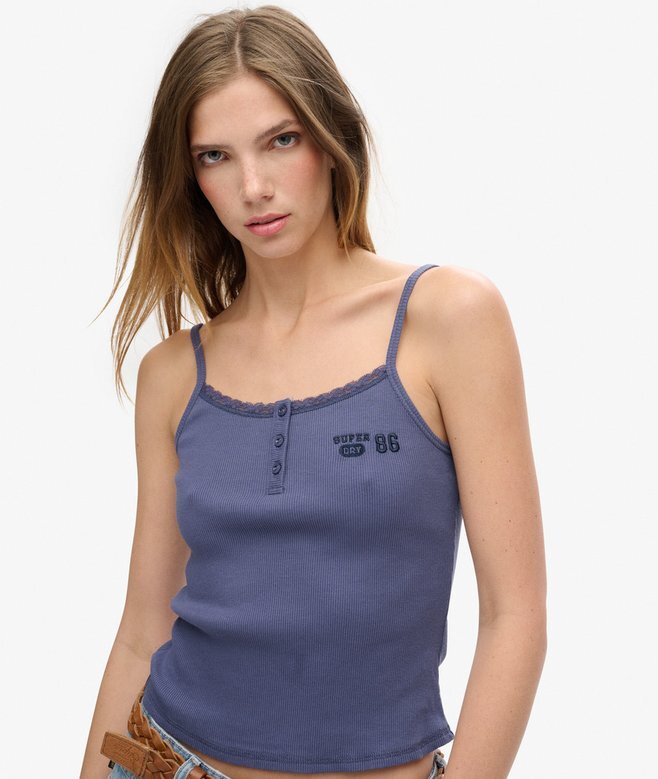 Athletic Essentials Graphic Button Cami Athletic Essentials Graphic Button Cami
