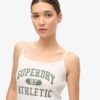 Athletic Essentials Graphic Pointelle Cami Top