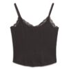 Athletic Essentials kort topp med spetskant