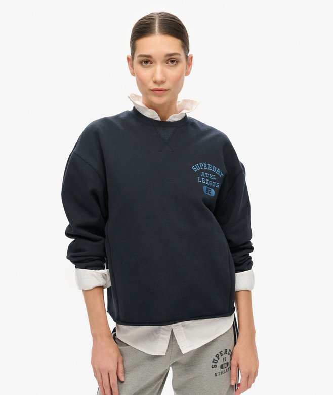 Athletic Essentials Loose Crop Crew Sweatshirt Athletic Essentials Loose Crop Crew Sweatshirt