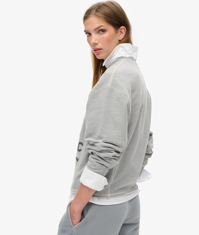 Athletic Essentials Loose Crop Crew Sweatshirt Athletic Essentials Loose Crop Crew Sweatshirt