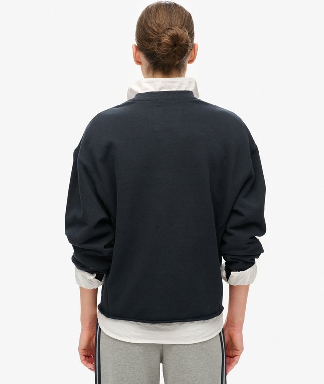 Athletic Essentials Loose Crop Crew Sweatshirt Athletic Essentials Loose Crop Crew Sweatshirt