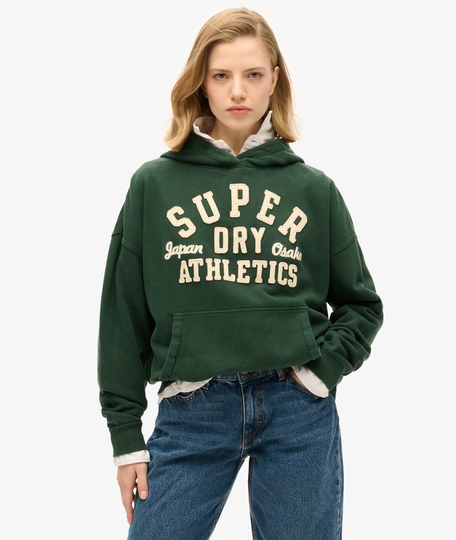 Athletic Essentials Oversized-hoodie med applikation Athletic Essentials Oversized-hoodie med applikation