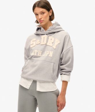 Athletic Essentials Oversized-hoodie med applikation