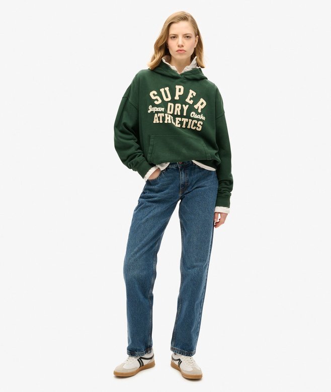 Athletic Essentials Oversized-hoodie med applikation Athletic Essentials Oversized-hoodie med applikation