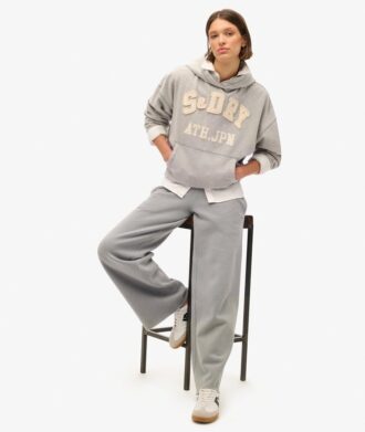 Athletic Essentials Oversized-hoodie med applikation