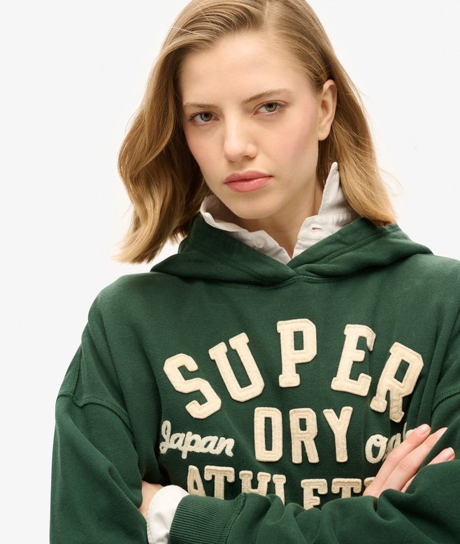 Athletic Essentials Oversized-hoodie med applikation Athletic Essentials Oversized-hoodie med applikation