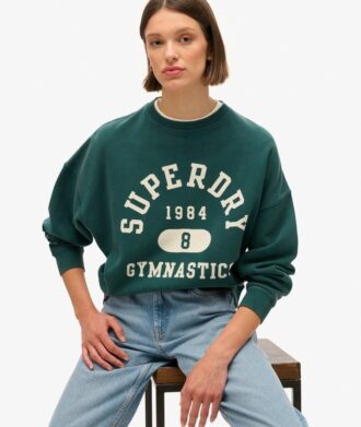 Athletic Essentials Oversized-Sweatshirt med tryck