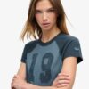 Athletic Essentials Raglan-T-shirt med åtsittande passform Athletic Essentials Raglan-T-shirt med åtsittande passform