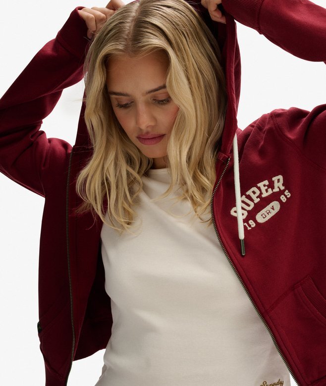 Athletic Essentials Relaxed Crop Zip-Hoodie Athletic Essentials Relaxed Crop Zip-Hoodie