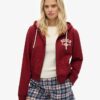 Athletic Essentials Relaxed Crop Zip-Hoodie Athletic Essentials Relaxed Crop Zip-Hoodie