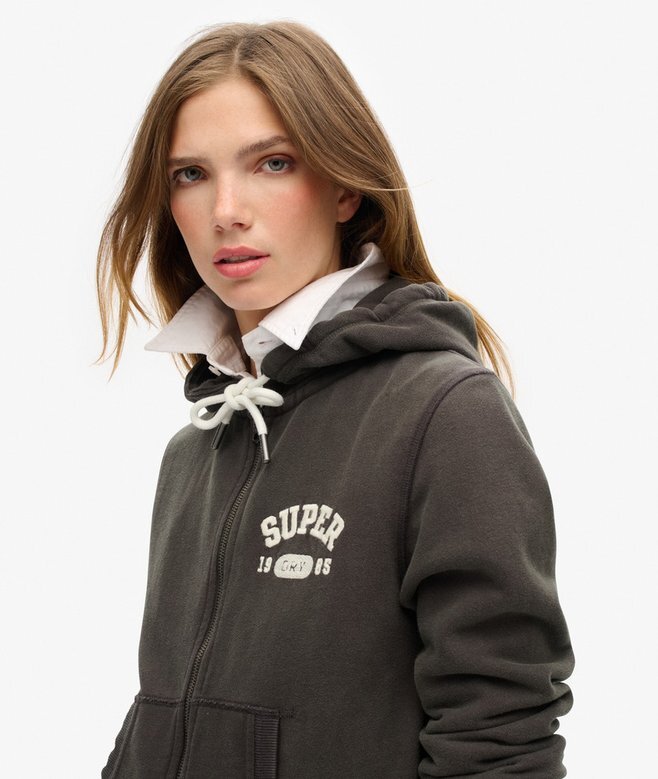 Athletic Essentials Relaxed Crop Zip-Hoodie Athletic Essentials Relaxed Crop Zip-Hoodie